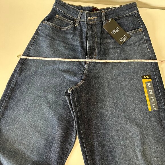 Lee Womens Legendary High Rise Trouser Jeans Size 10 Long w/ Slight Stretch - Picture 8 of 16